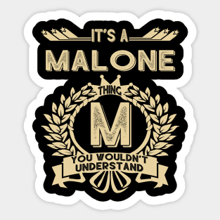 Malone Sticker